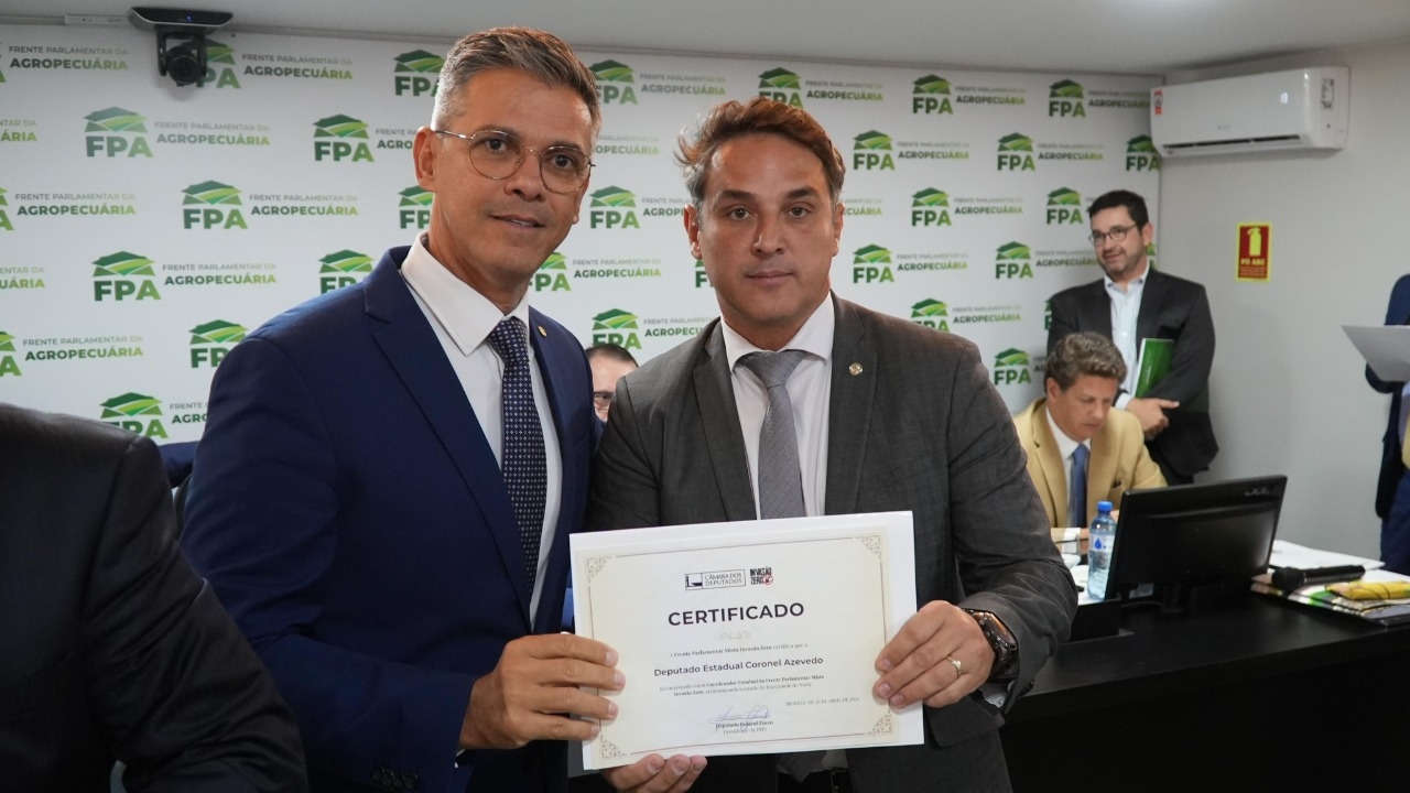 Em Brasília, Azevedo é nomeado coordenador da Frente Parlamentar Invasão Zero para o RN