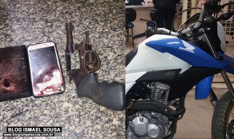 Assaltante troca tiros com a PM e morre enquanto era socorrido para o HRTM 