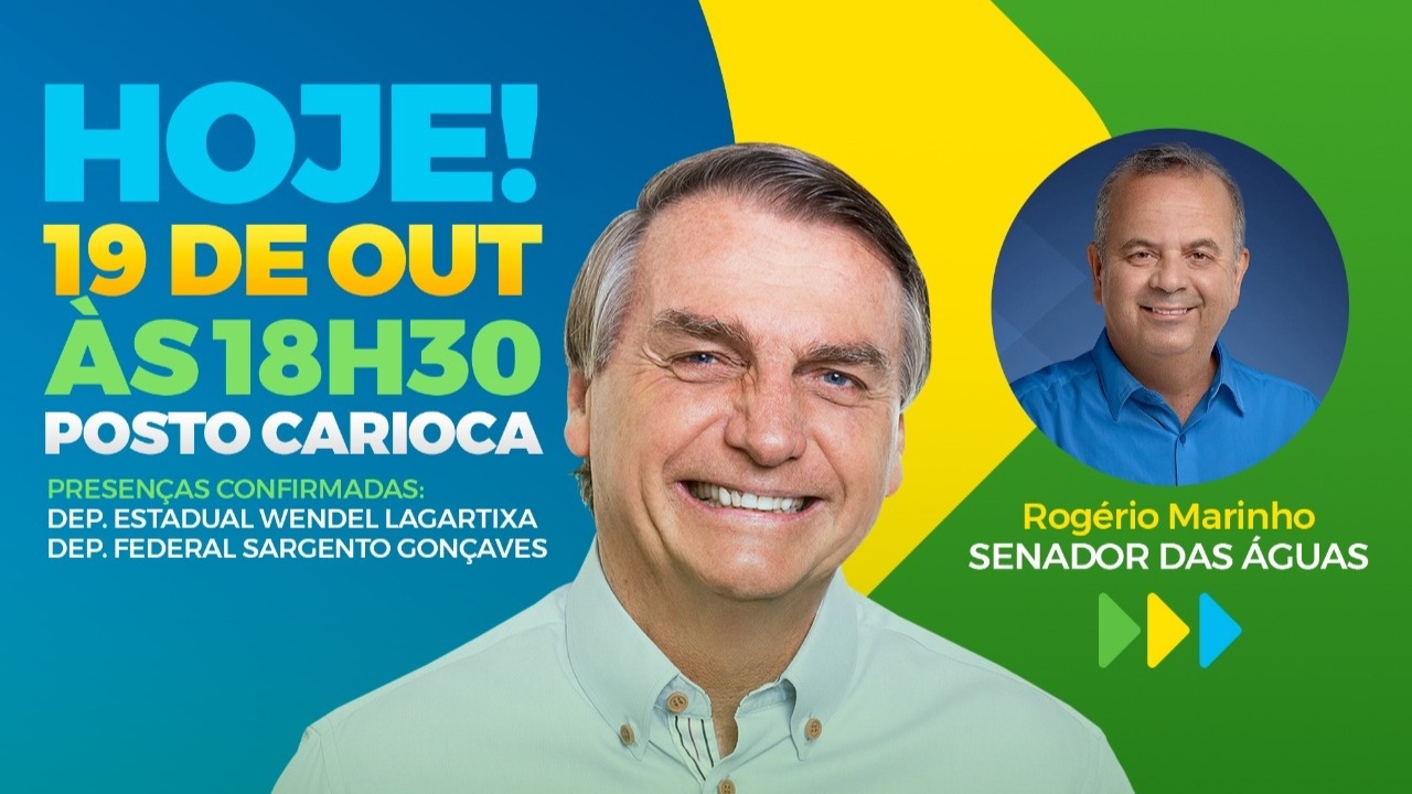 Rogério Marinho participa de carreata pró-Bolsonaro em Pau dos Ferros nesta quarta