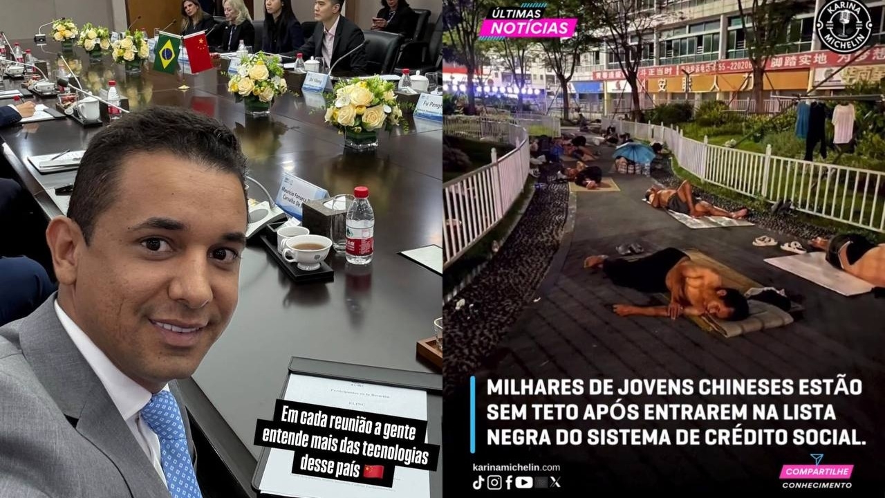Encantado com as câmeras, Allyson descobre o modelo de controle social do Partido Comunista Chinês
