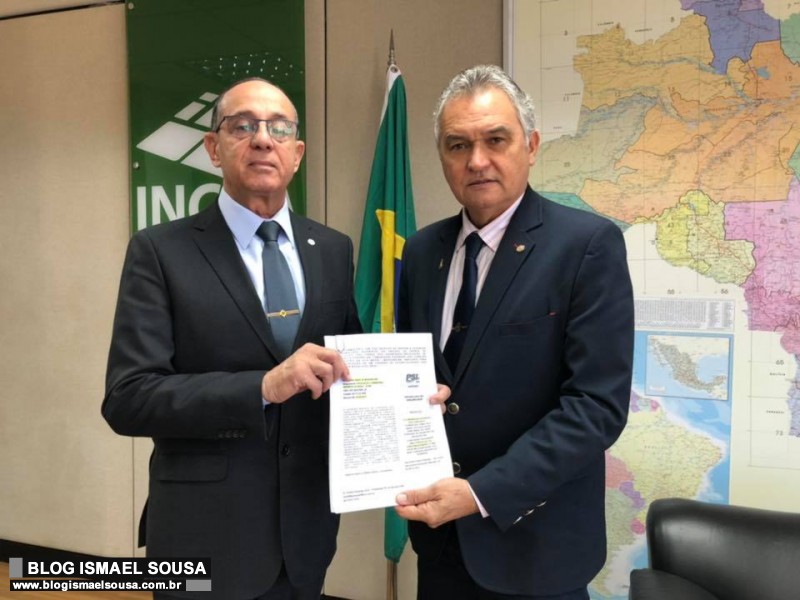 General GirÃ£o entrega ao INCRA projeto de regularizaÃ§Ã£o de tÃ­tulos de terras da MaÃ­sa
