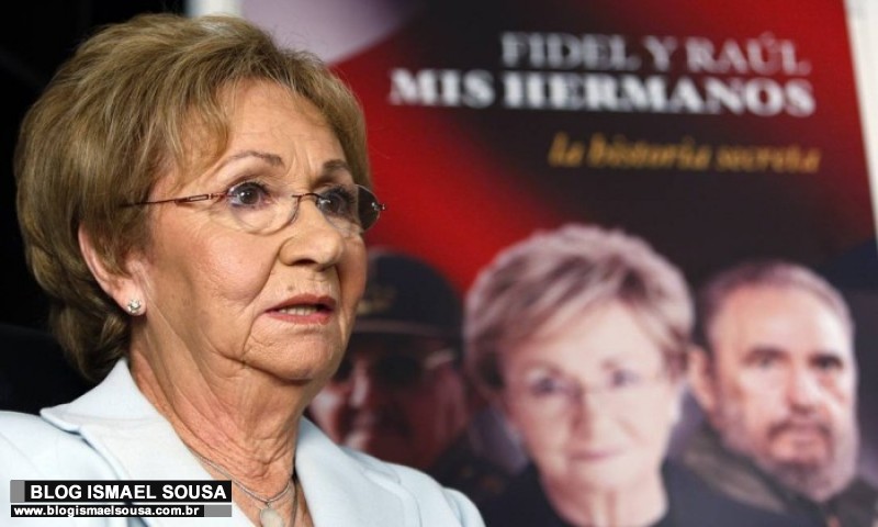 IrmÃ£ de Fidel â€“ que mora hÃ¡ 51 anos nos EUA â€“ diz que nÃ£o irÃ¡ a seu funeral
