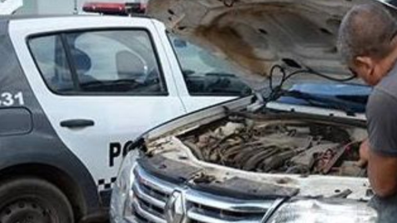 Policiais denunciam viaturas sucateadas no RN