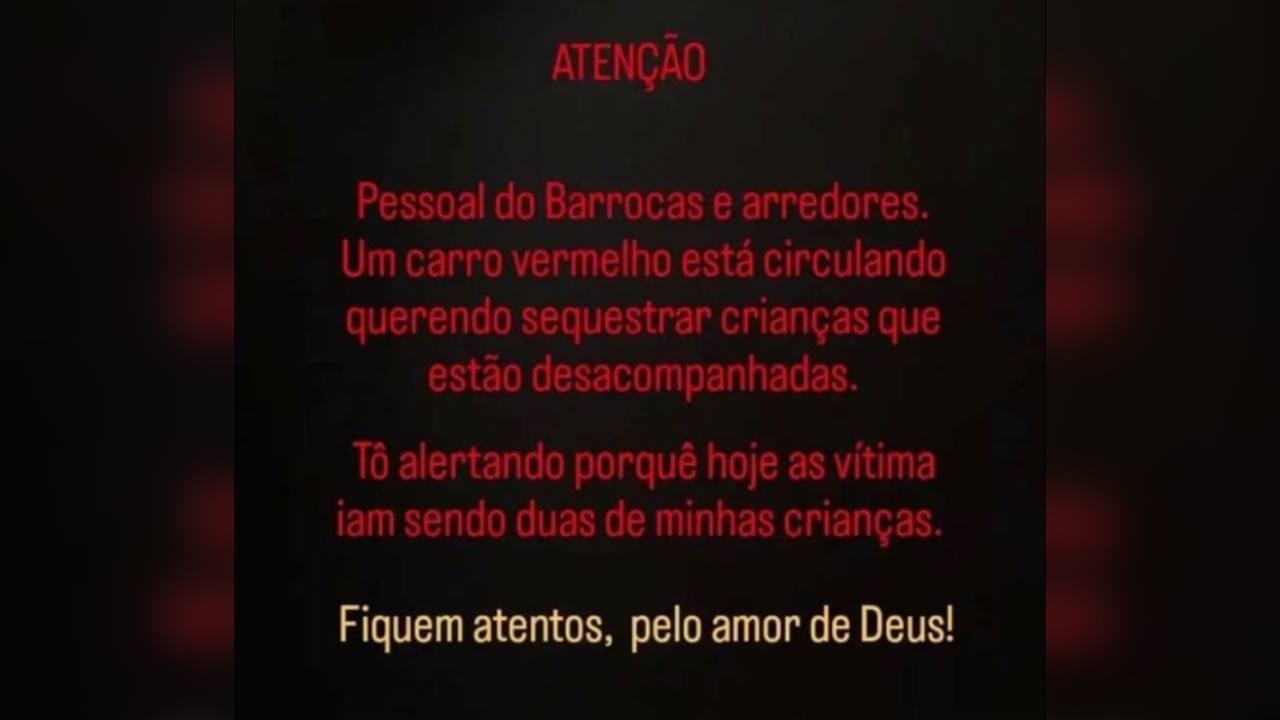 Alerta: Relatos de tentativas de sequestro de crianças aumentam em Mossoró