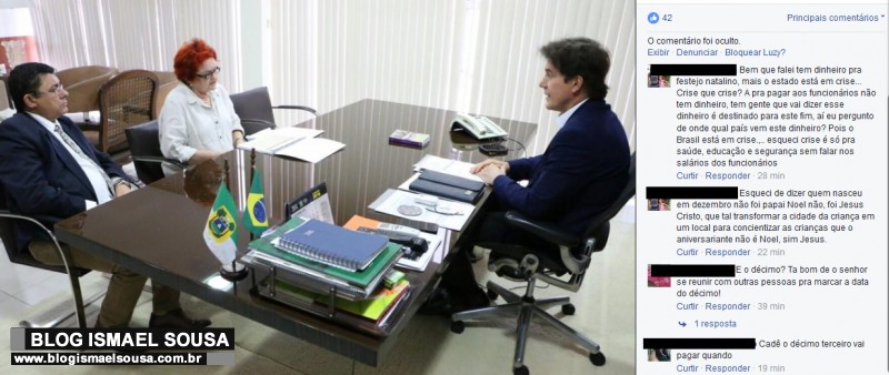 Enquanto servidores cobram o 13Âº terceiro, Robinson discute programaÃ§Ã£o natalina