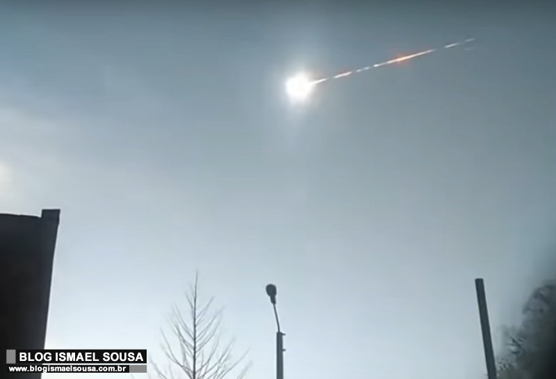 Bola de fogo cruza cÃ©u de cidades da regiÃ£o do SeridÃ³ Potiguar