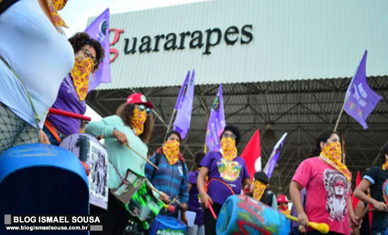 MST invade fÃ¡brica da Guararapes em Extremoz-RN