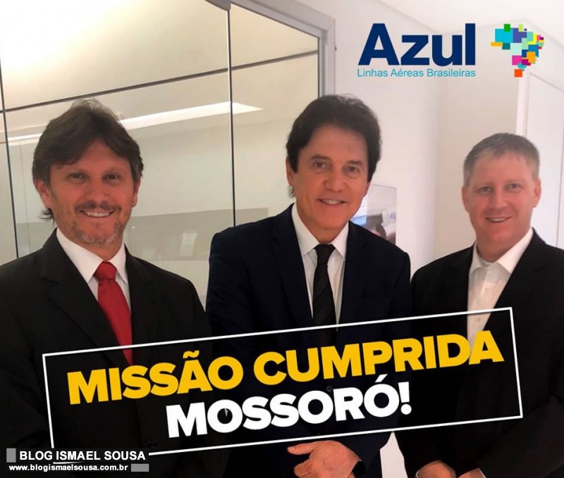 Robinson confirma presenÃ§a em voo inaugural da Azul; e Betinha, vem?