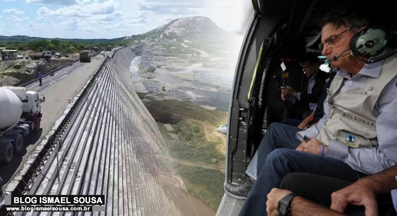 Bolsonaro vai sobrevoar canteiro de obras da Barragem de Oiticica