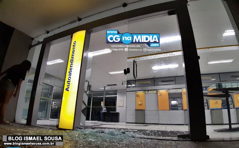 Madrugada de terror em Campo Grande com explosÃ£o a banco e tiros nas ruas
