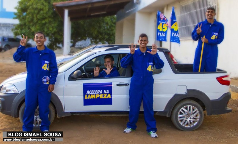 Campanha de TiÃ£o Couto conta com equipe de limpeza urbana