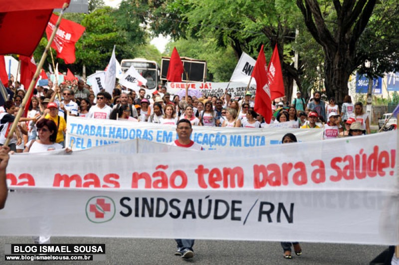 Greve da saÃºde terÃ¡ inÃ­cio com protesto em frente Ã  Governadoria