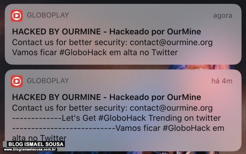 PossÃ­vel ataque hacker ao serviÃ§o Globoplay