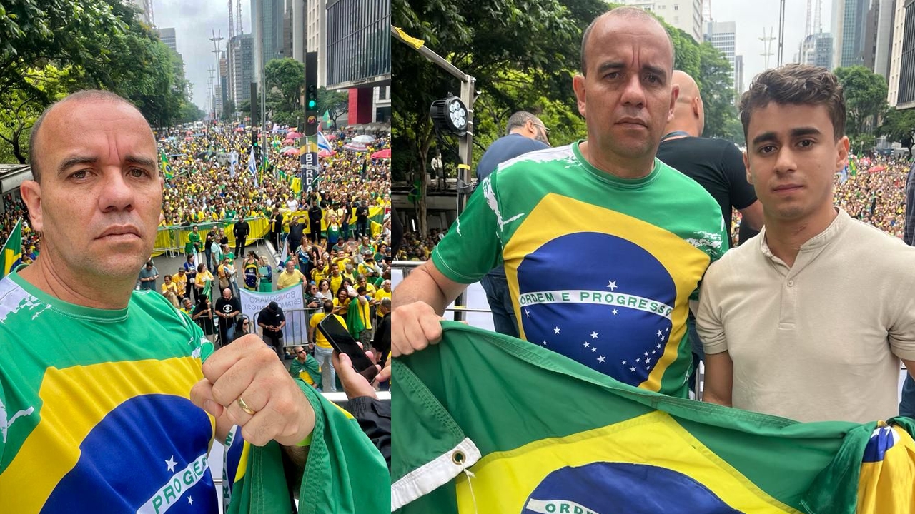 Sargento Gonçalves participa de mobilização da direita na Av. Paulista