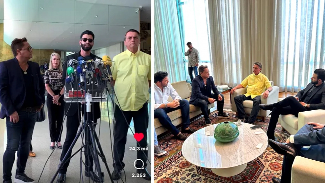 Leonardo e Gusttavo Lima reforçam apoio a Bolsonaro no 2º turno