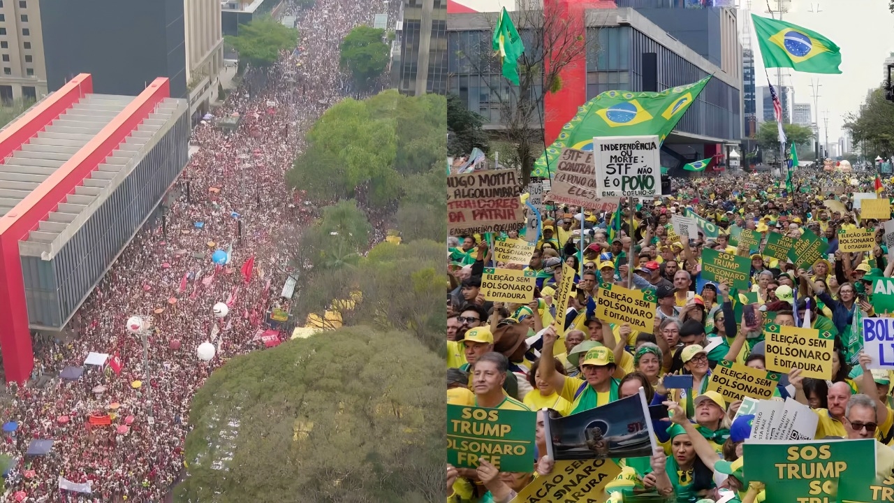 Direita levou mais público à Paulista que a esquerda, diz levantamento da USP