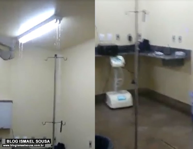 Chuva alaga centro cirÃºrgico de ortopedia do HRTM e atendimentos sÃ£o suspensos