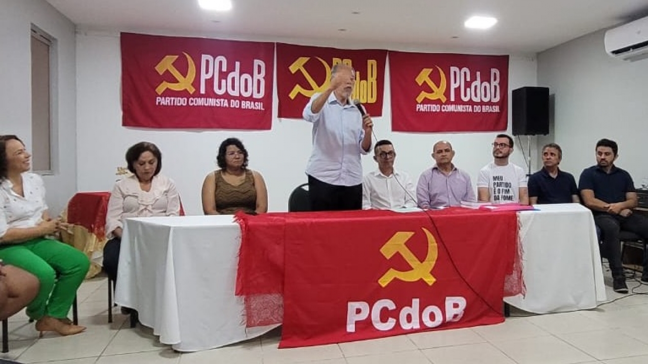 Eu avisei: Rosalba e Jorge no evento do PCdoB em Mossoró