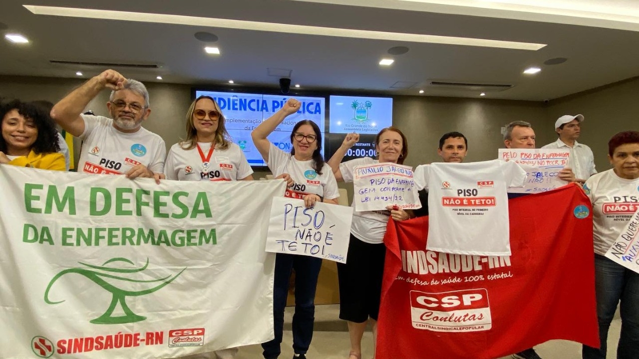 Considerados 'heróis' na pandemia, profissionais da enfermagem do RN não sabem se vão receber piso