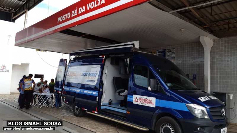 Sest/Senat e Posto ZÃ© da Volta realizam campanha de prevenÃ§Ã£o de acidentes no trÃ¢nsito