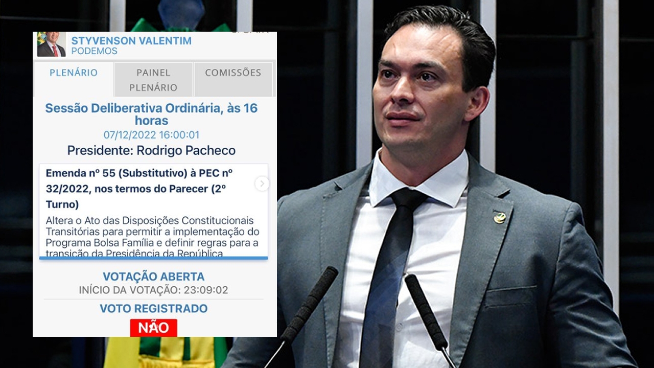 Styvenson votou contra PEC do Estouro