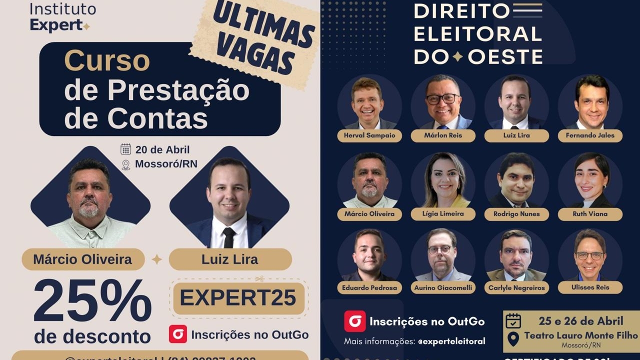  Eventos sobre eleições ocorrerão nos próximos dias em Mossoró