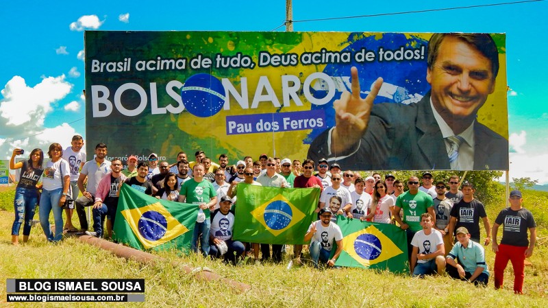 Pau dos Ferros Ã© a 12Âª cidade do RN a inaugurar outdoor em homenagem a Bolsonaro
