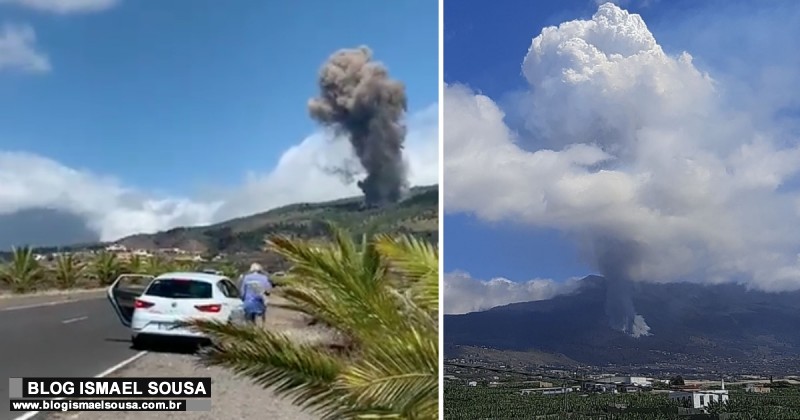Vulcão que "poderia" causar tsunamis no Nordeste entra em erupção
