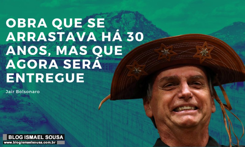 Bolsonaro deve vir em breve ao RN para entregar Barragem de Oiticica: "Obra que se arrastava há 30 anos"
