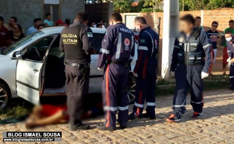 Homem Ã© assassinado com sete tiros apÃ³s sair de festa no Bom Jesus