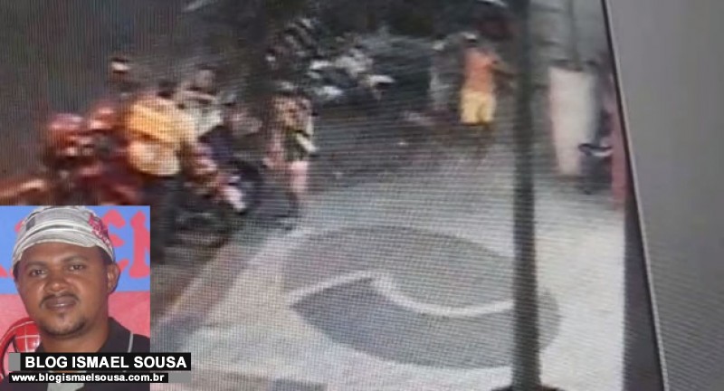 Imagens mostram mototaxista sendo executado na calÃ§ada de supermercado em MossorÃ³