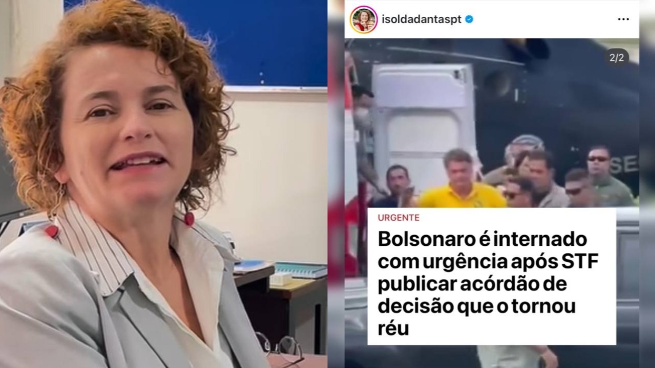 Vergonhoso e ridículo, postagem de Isolda desrespeita equipe médica e até a governadora