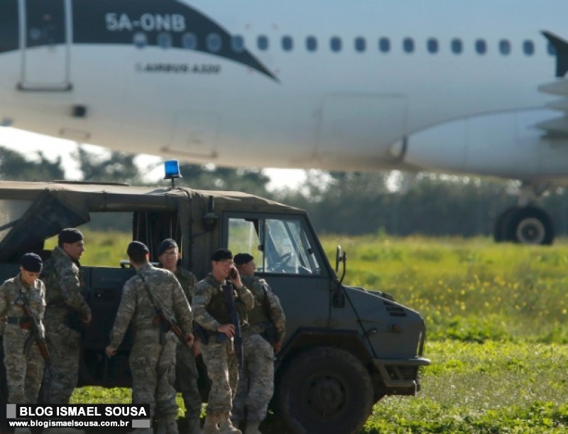 AviÃ£o com 118 pessoas a bordo Ã© sequestrado na LÃ­bia