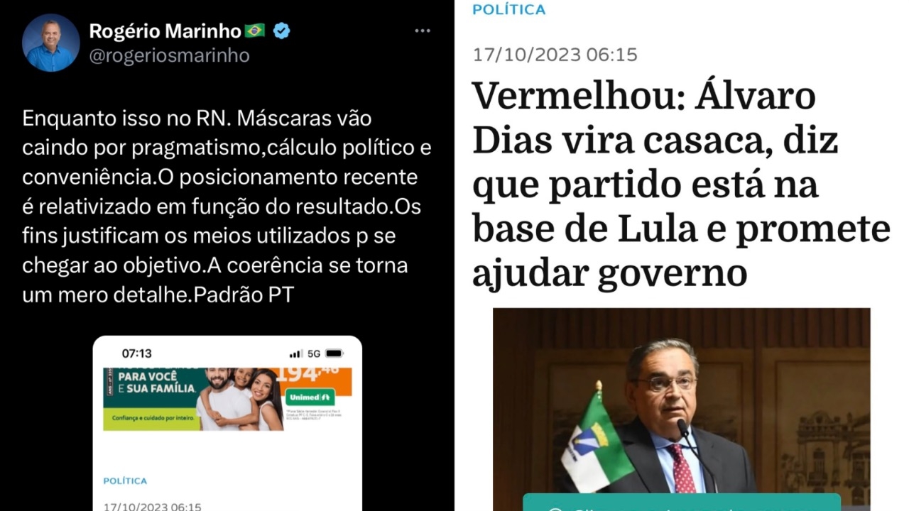 Rogério alfineta Álvaro após prefeito se alinhar com petismo: ‘As máscaras vão caindo’