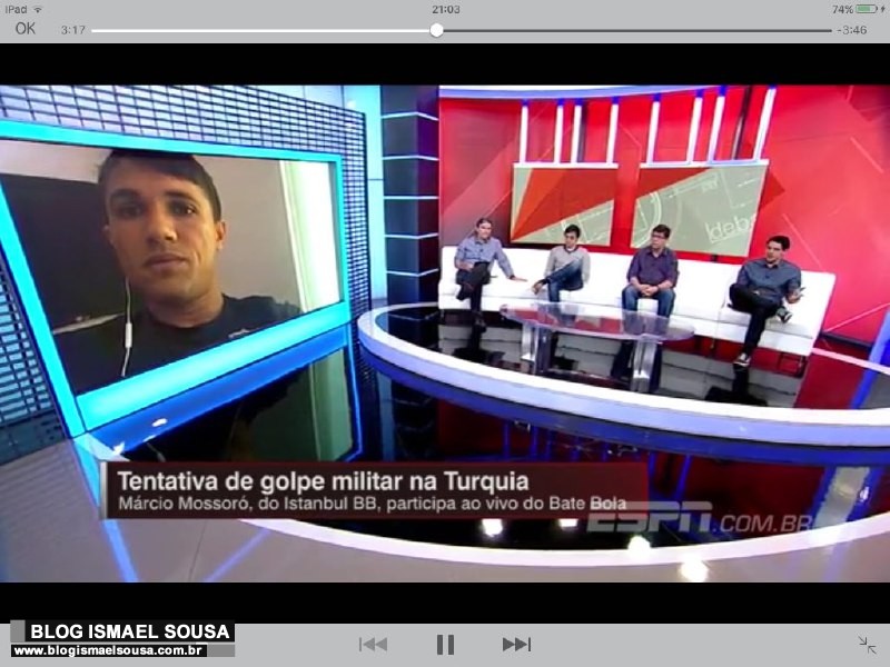 "Minha famÃ­lia nÃ£o volta lÃ¡", afirma MÃ¡rcio MossorÃ³ sobre tentativa de golpe na Turquia
