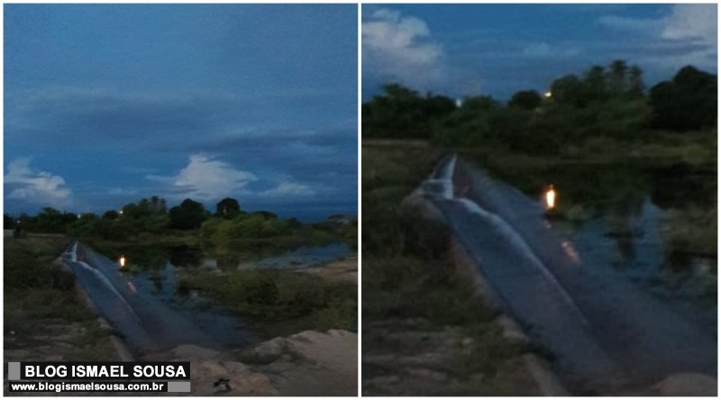 MistÃ©rio: Objeto luminoso parece caminhar sobre as Ã¡guas em aÃ§ude