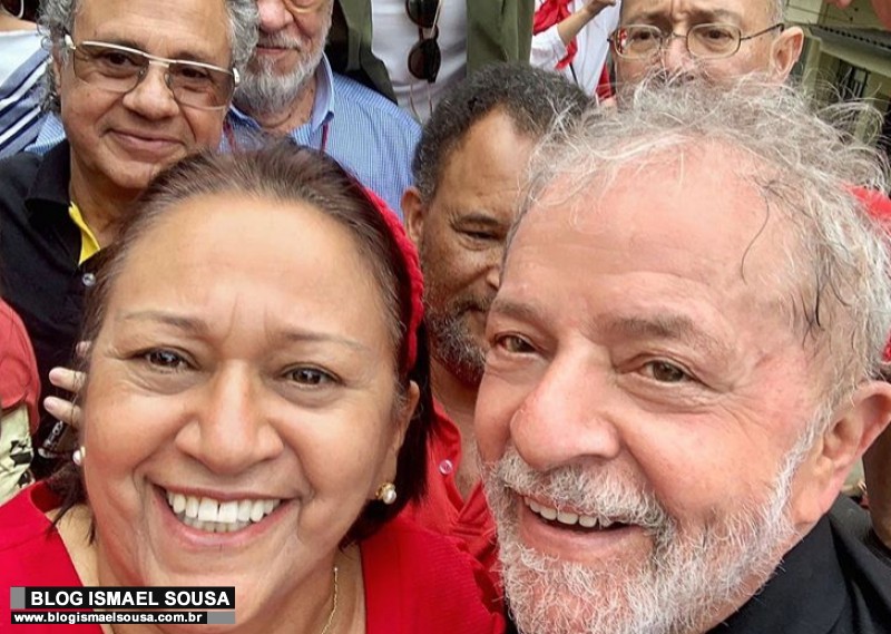 FÃ¡tima deixa o RN e corre para abraÃ§ar Lula em SP