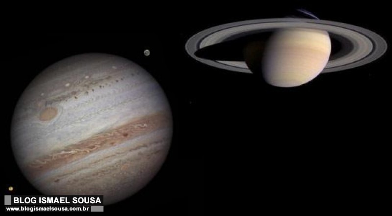 Encontro raro entre JÃºpiter e Saturno ocorre nesta segunda