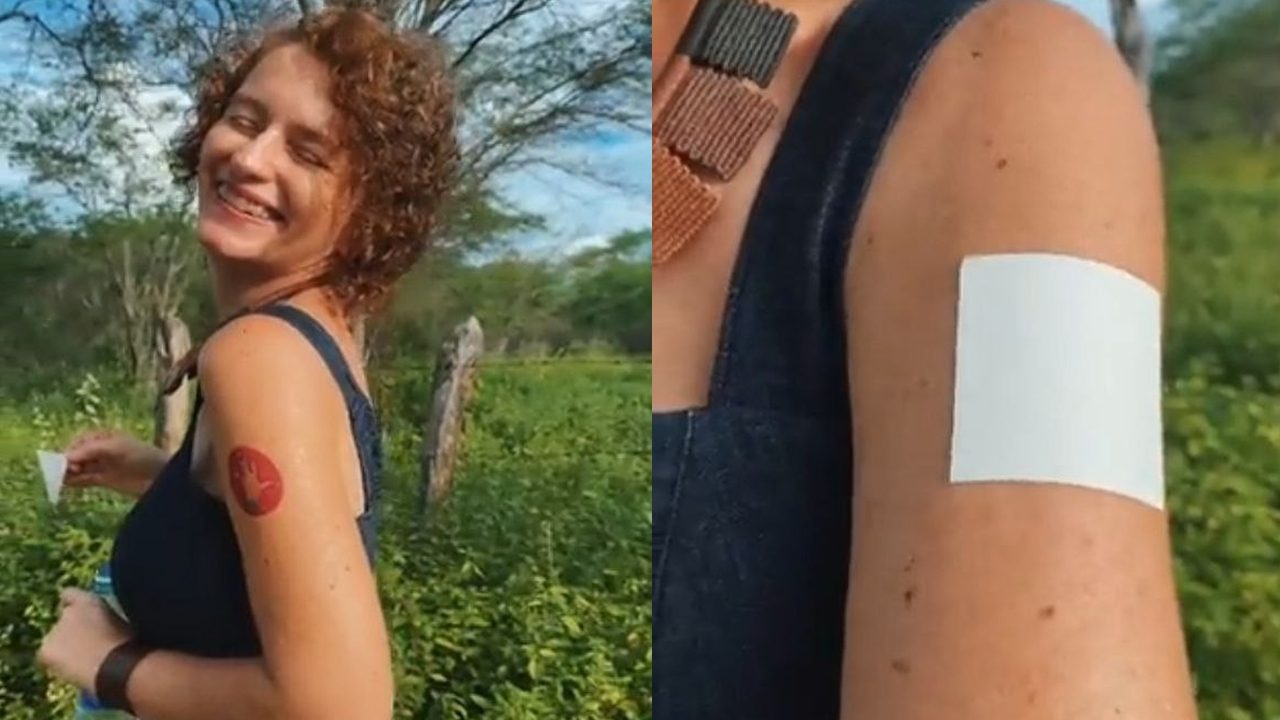 URGENTE: Isolda faz tutorial ensinando como aplicar tatuagem de Lula para o Pingo