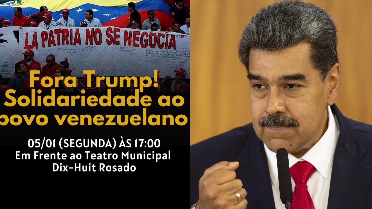 Extrema esquerda de Mossoró vai às ruas protestar contra prisão do ditador Maduro