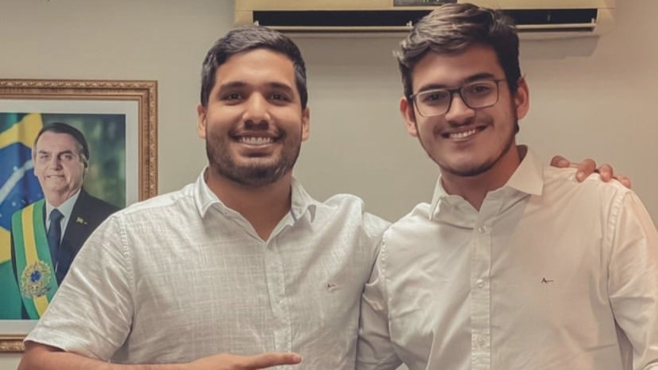 André Fernandes e Carmelo Neto na inauguração da sede do PL Mossoró
