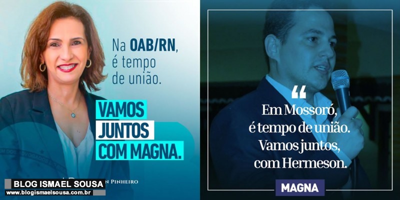 Magna Letícia e Hermeson Pinheiro confirmam que caminharão juntos na eleição da OAB
