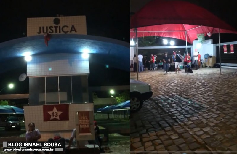 Em apoio a Lula, movimentos de esquerda acampam em frente Ã  JustiÃ§a Federal em MossorÃ³ 