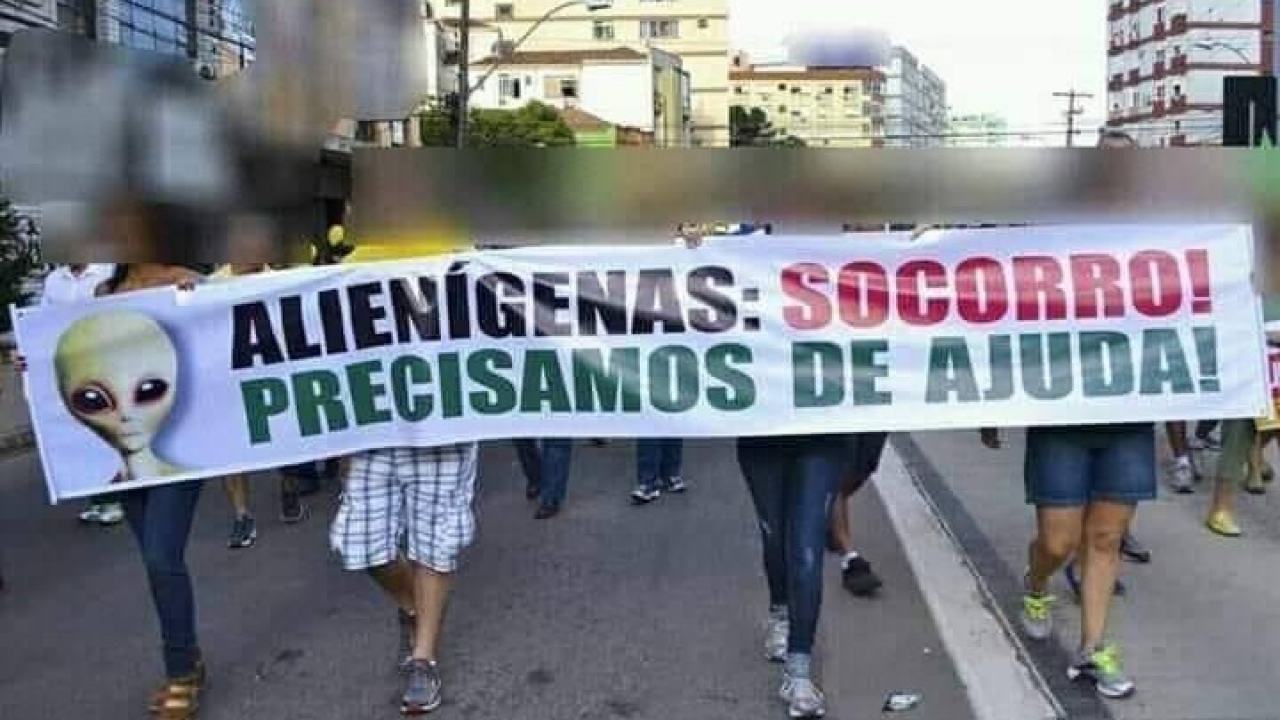 Precisamos de uma intervenção alienígena, já!