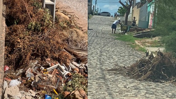 Veraneio marcado por falta d’água e muito lixo nas ruas de Tibau
