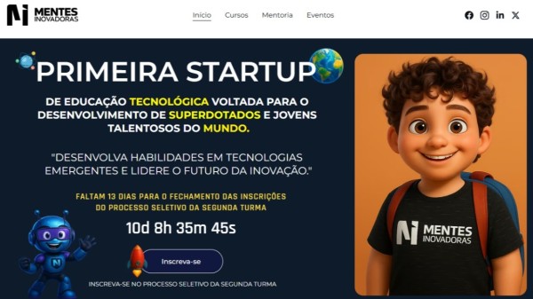 Mossoró lança 1ª startup global para jovens talentosos e superdotados