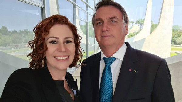 Bolsonaro e Carla Zambelli em Natal no próximo dia 16 