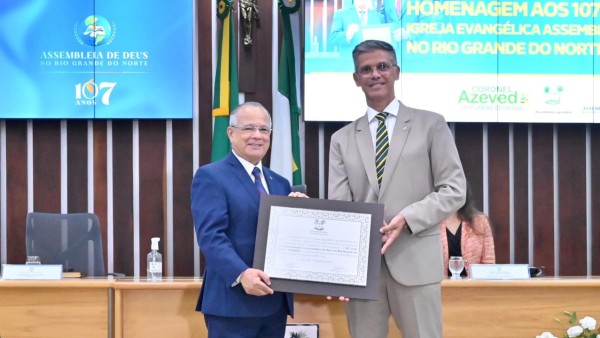 Coronel Azevedo presta homenagem pelos 107 anos da Assembleia de Deus no RN