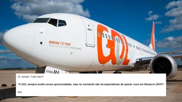 Gol desmente boatos sobre operações no Aeroporto de Mossoró