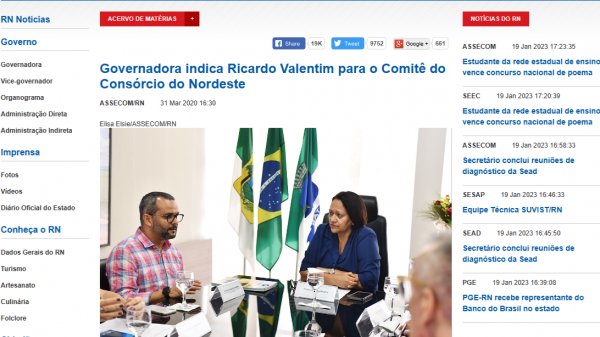 Alvo da Operação Faraó foi indicado por Fátima em 2020 para comitê do Consórcio Nordeste